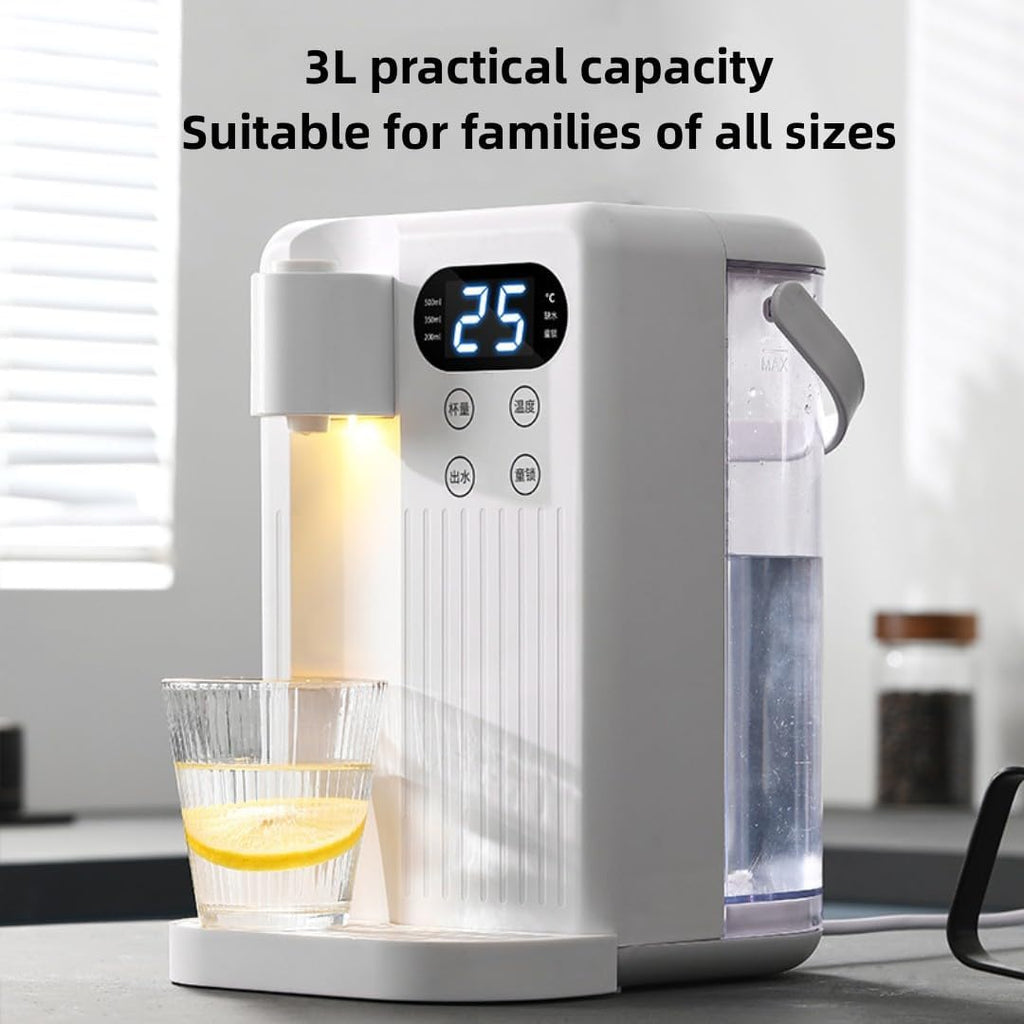 Versatile Hot Water Dispenser，Boil Water for Any Purpose， Enjoy Instant Hot Beverages，Stylish and Efficient Hot Water Dispenser，Perfect for Home or Office (White)