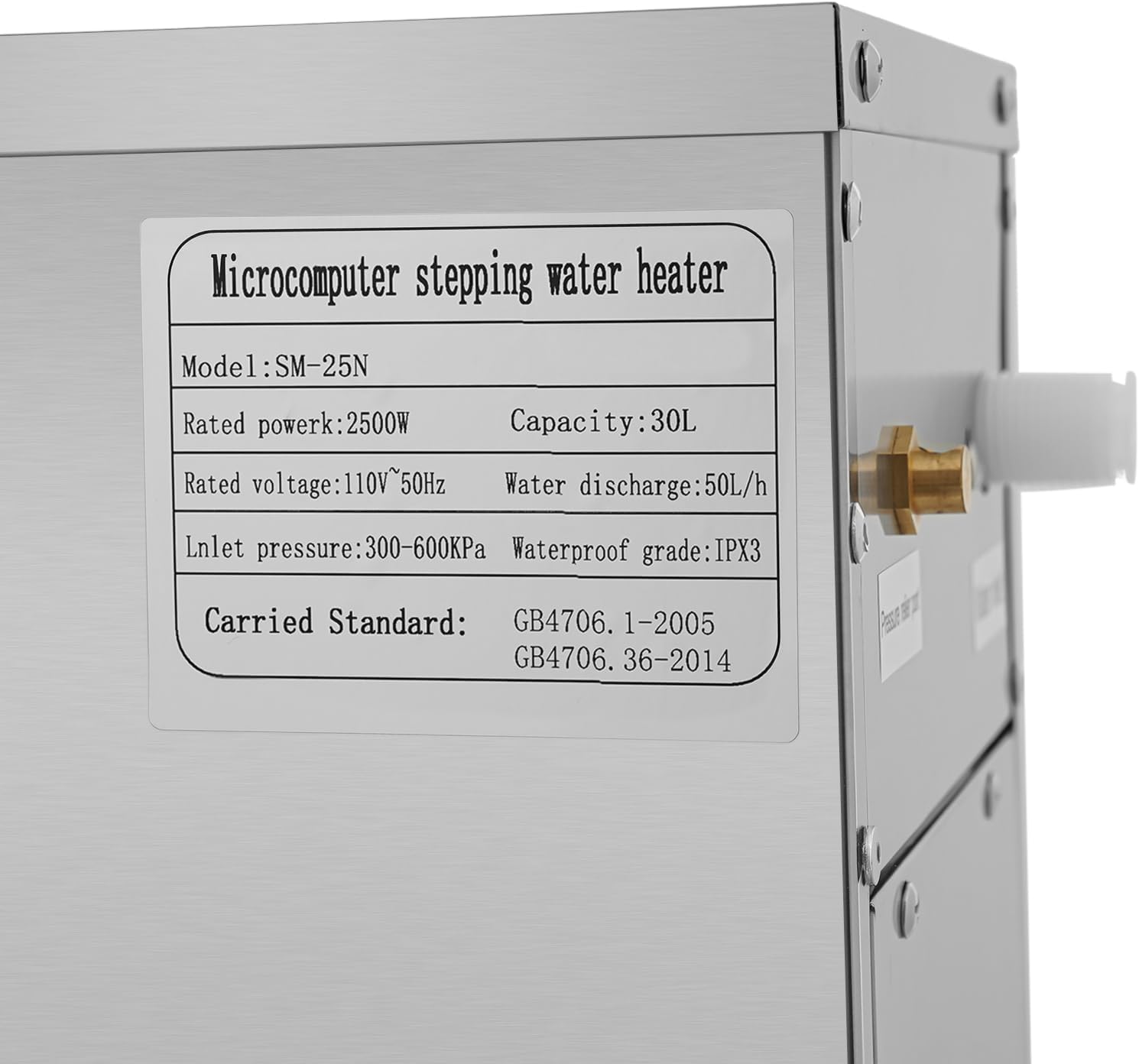 3000W Commercial Hot Water Dispenser, 30L Electric Water Boiler 13.2Gal/H Countertop Hot Water Machine with Step Heating & 24H Timer, 86-206°F Temperature Control for Restaurant, Home, Boba Tea
