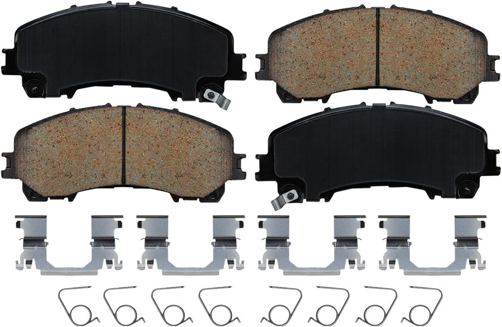 Detroit Axle - Brake Kit for 2014-2019 Nissan Rogue Disc Brake Rotors Ceramic Brake Pads Replacement: 12.60' inch Front and 11.50' inch Rear Rotors