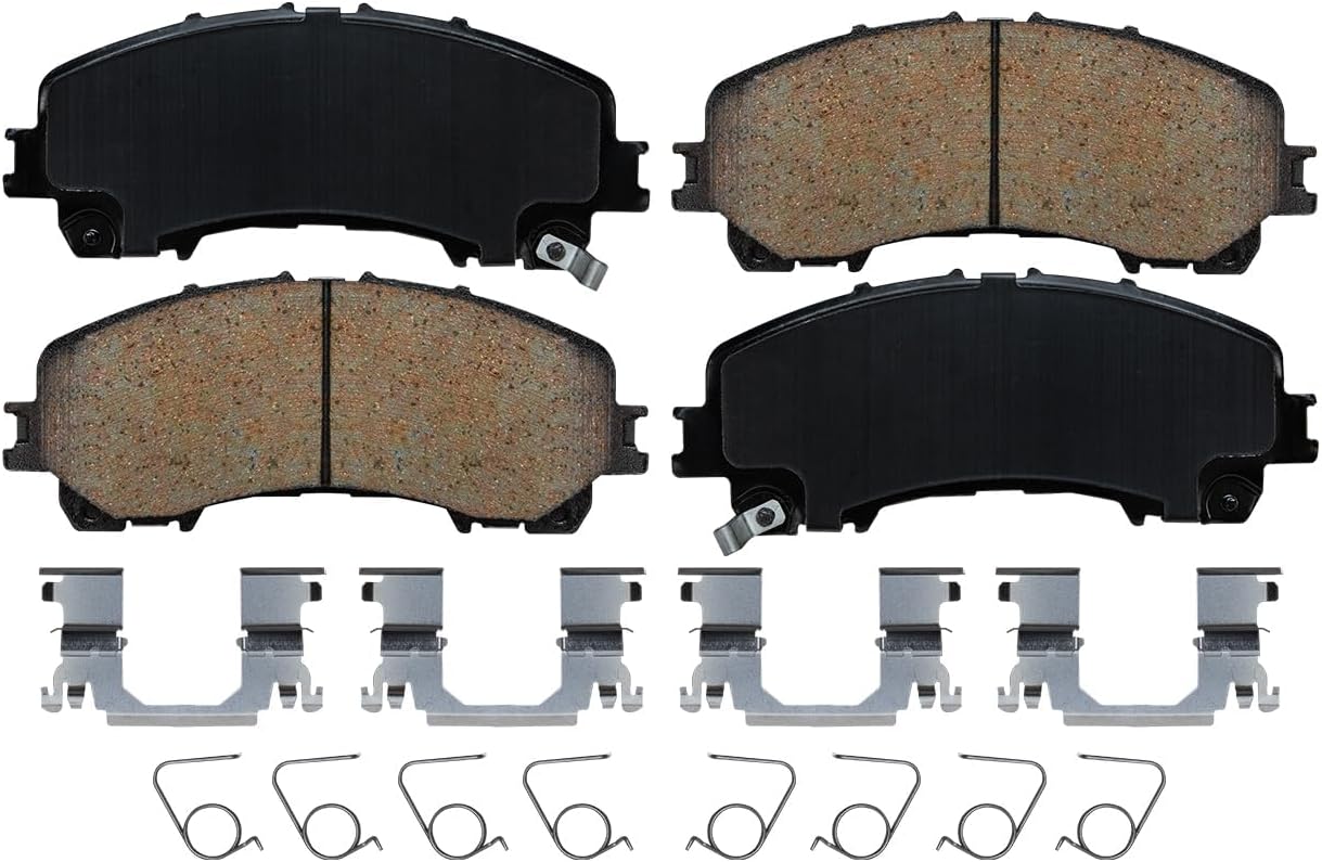 Detroit Axle - Brake Kit for 2014-2019 Nissan Rogue Disc Brake Rotors Ceramic Brake Pads Replacement: 12.60' inch Front and 11.50' inch Rear Rotors