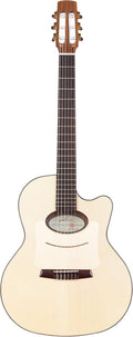 Kremona Reinhardt Series 6 Acoustic-Electric Nylon-String Guitar, Right, Natural (Daimen)