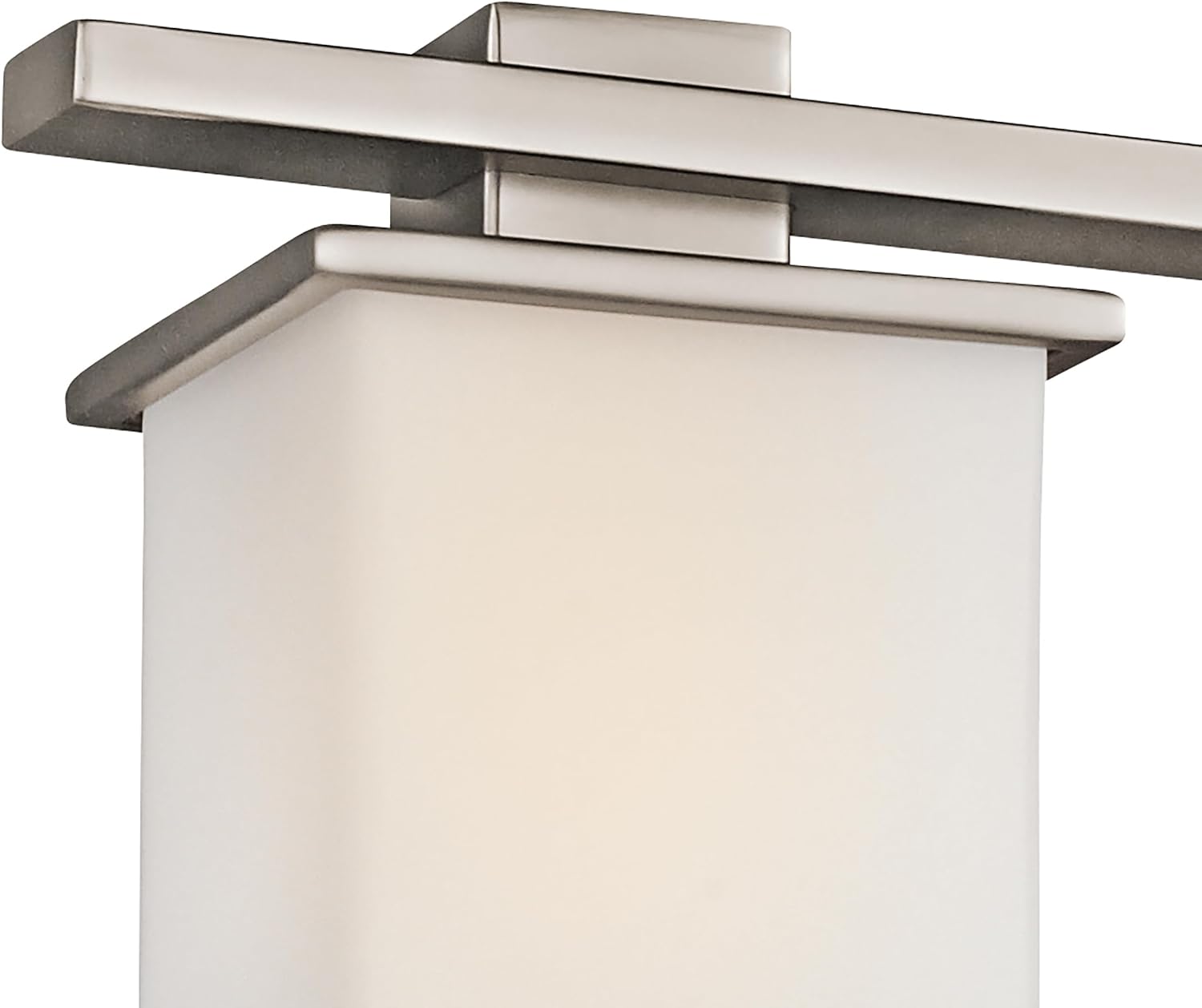 Kichler Tully 24' Vanity Light in Antique Pewter, 3-Light Modern Bathroom Light with Satin Etched Cased Opal Glass, (24' W x 6.5' H), 45151AP