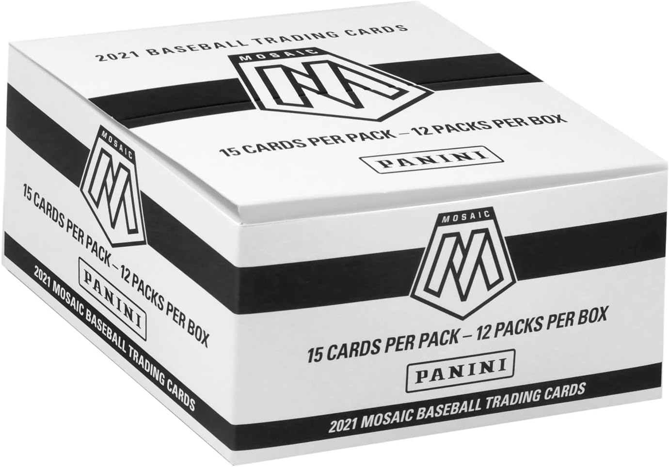 2021 Panini Mosaic Baseball Trading Cards Factory Sealed 12 Pack Cello Box