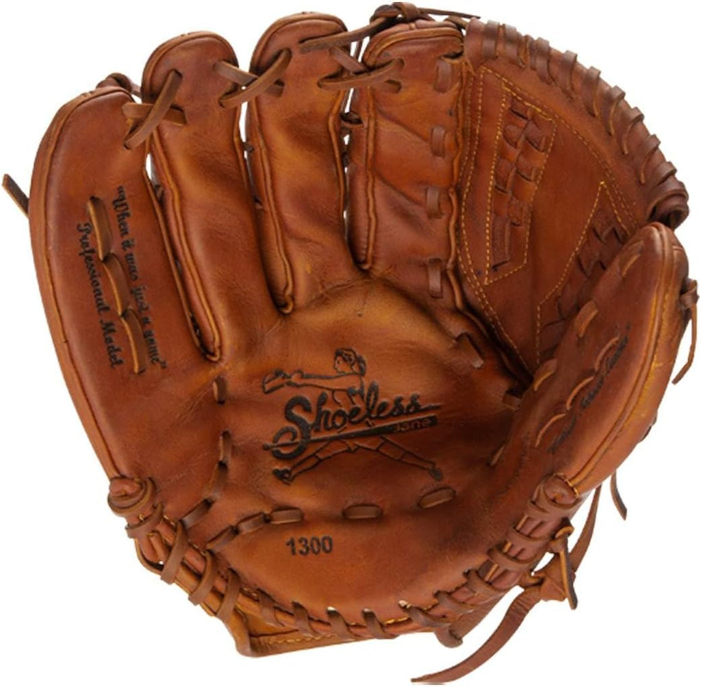 Shoeless Joe Gloves Fast Pitch Basket Weave Web Brown Baseball Glove