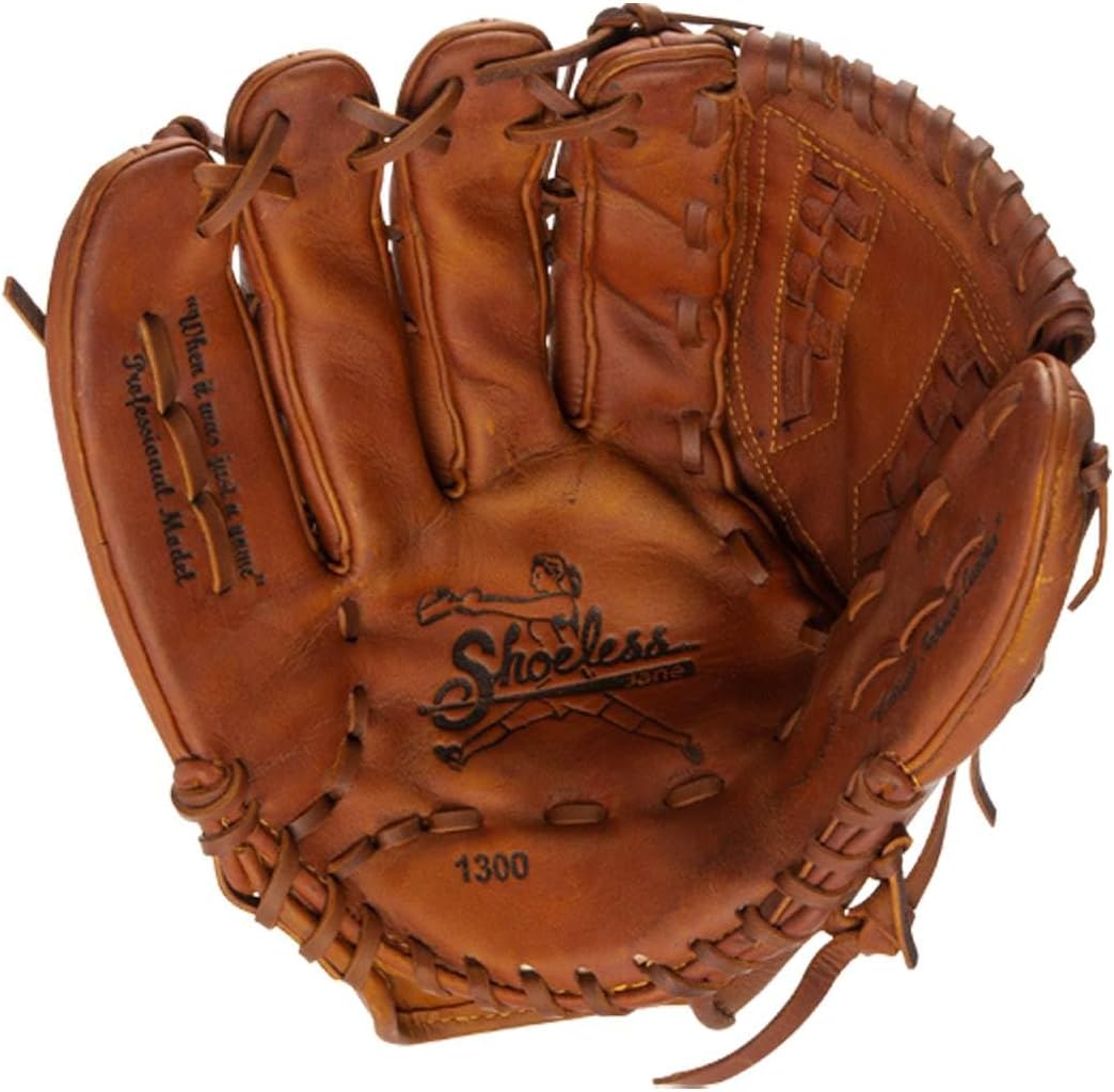 Shoeless Joe Gloves Fast Pitch Basket Weave Web Brown Baseball Glove
