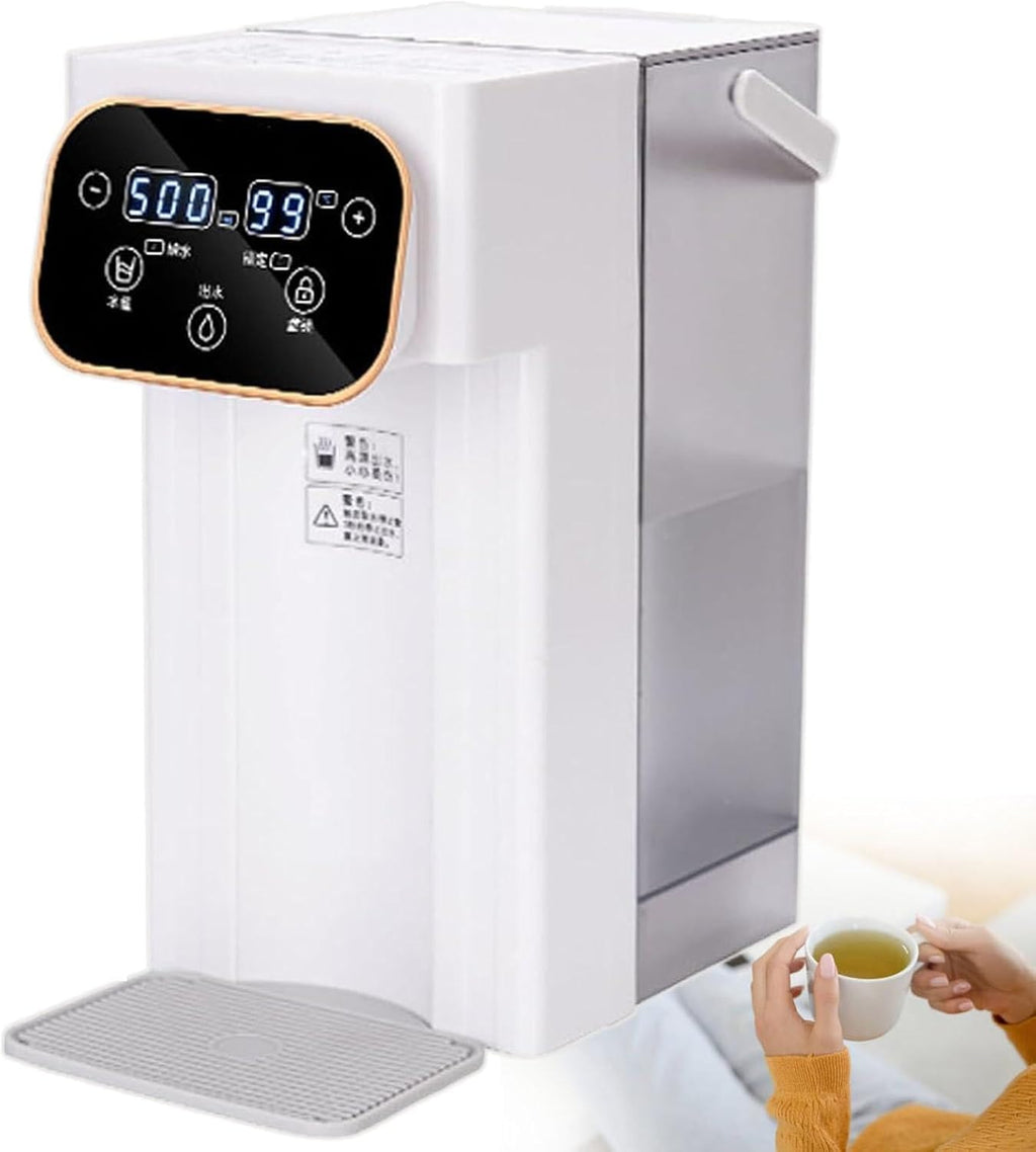 Instant Hot Water Dispenser, 2000 W Desktop Small Instant Water Boiler, 3s Quick Heating, 12 Temperature Settings, LED Touch Screen, for Homes Offices Schools Dormitories