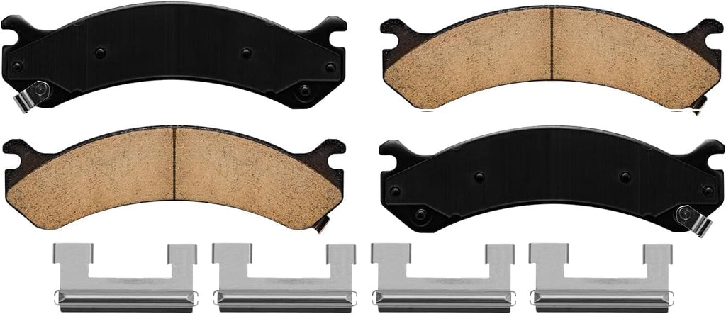 Detroit Axle - SRW Brake Kit for Chevrolet GMC Express Savana 2500 3500, Disc Brake Rotors Ceramic Brake Pads Replacement: 12.79' inch Front & 12.99' inch Rear Rotor