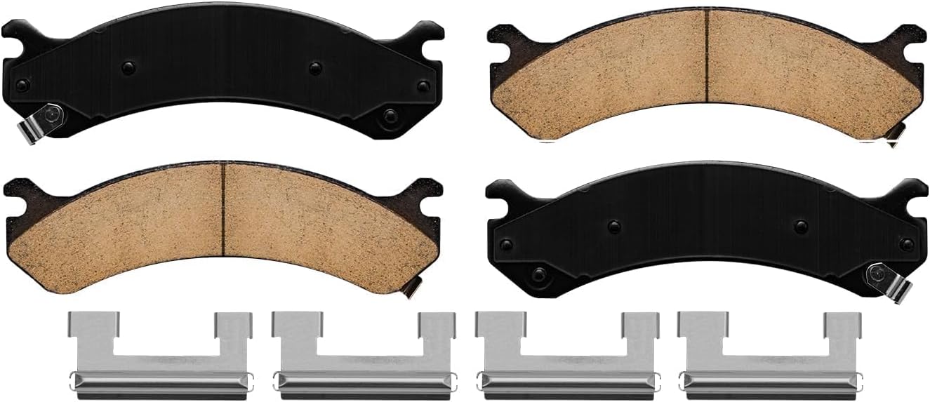 Detroit Axle - SRW Brake Kit for Chevrolet GMC Express Savana 2500 3500, Disc Brake Rotors Ceramic Brake Pads Replacement: 12.79' inch Front & 12.99' inch Rear Rotor