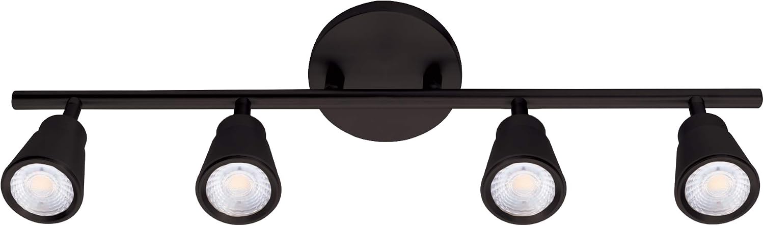 WAC Lighting, Solo 4 Light LED Energy Star Fixed Rail 3000K in Black