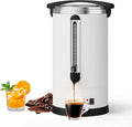 TrailBlaze 18L Double Wall Insulated Stainless Steel Commercial Coffee Urn - Electric Coffee Maker for Catering, Buffet, Weddings, Parties, Large Capacity Hot Beverage Dispenser, Fast Brewing