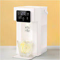 instant hot water kettle hot cocoa dispenserPortable household small three-second rapid heating dual/single display desktop direct drinking water dispenser white/green(Color:d)