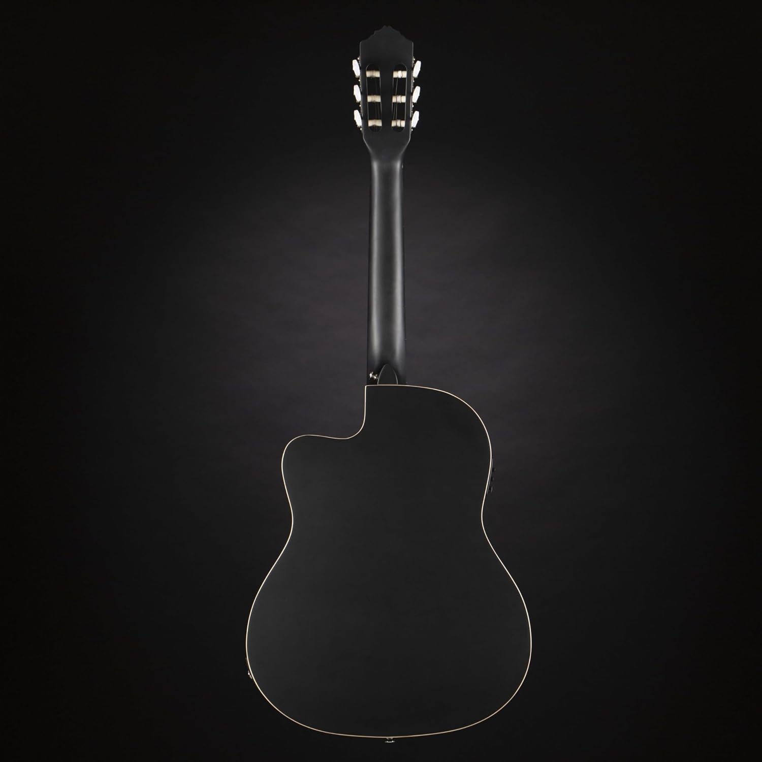 RCE125SN-SBK Family Series Thinline Acoustic Electric Nylon Classical 6-String Guitar w/Free Bag