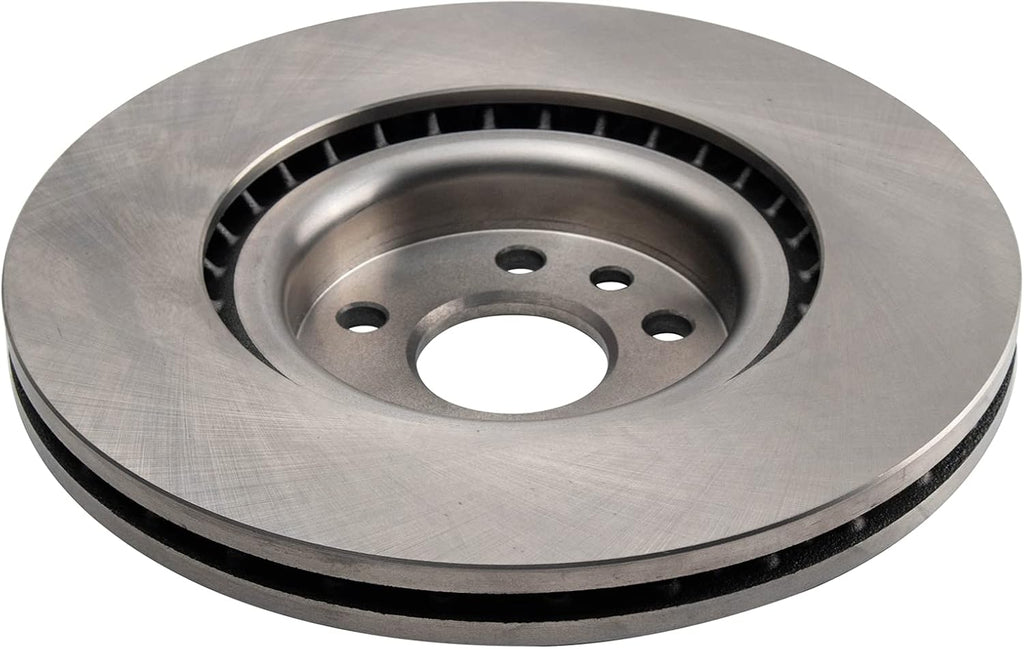TRQ Front Brake Pad and Rotor Set Ceramic Compatible with 2018-2019 Jaguar E-Pace 2015-2019 Land Rover Discovery Sport 2016-2019 Range Rover Evoque