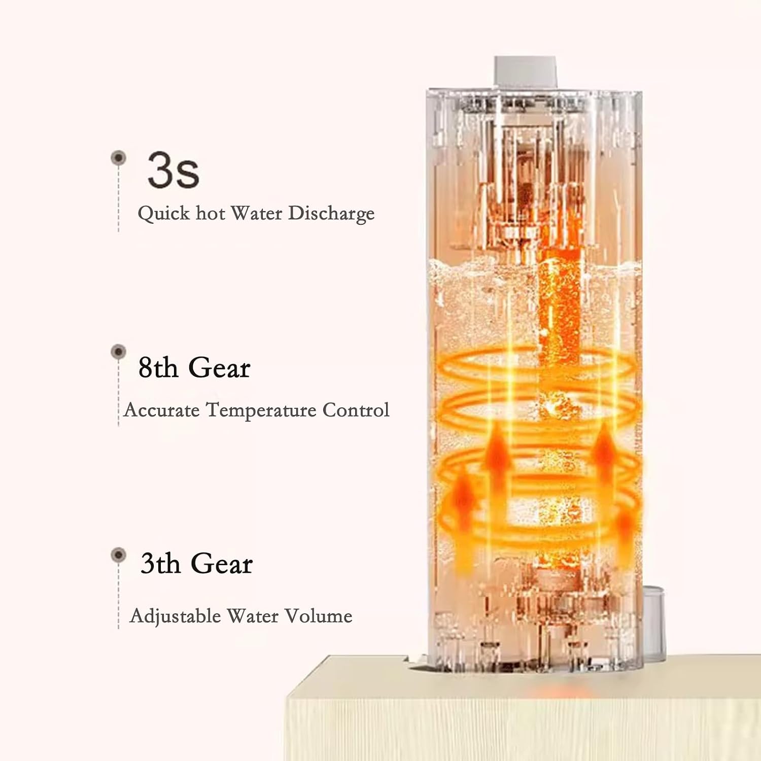 Hot and Cold Water Dispenser Tea Bar Dispenser Instant Water Dispenser Mobile Instant Coffee Table Household Direct Drinking Water Heater