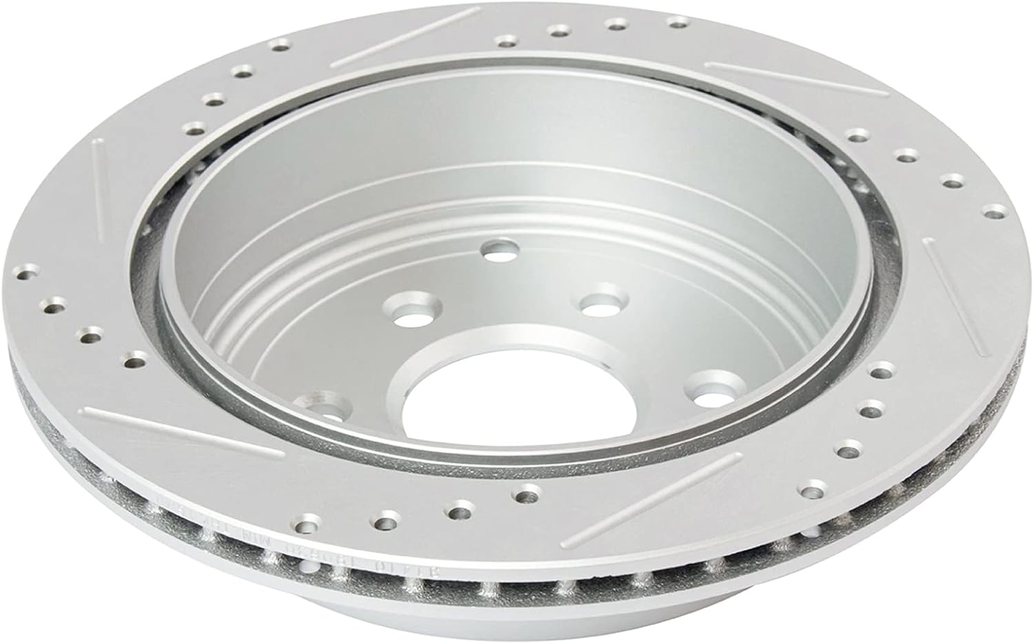 TRQ Performance Rear Brake Pad and Rotor Set Ceramic Drilled Slotted G Coated Rotors Compatible with 2005-2019 Nissan Frontier 2005-2015 Xterra 2009-2012 Suzuki Equator