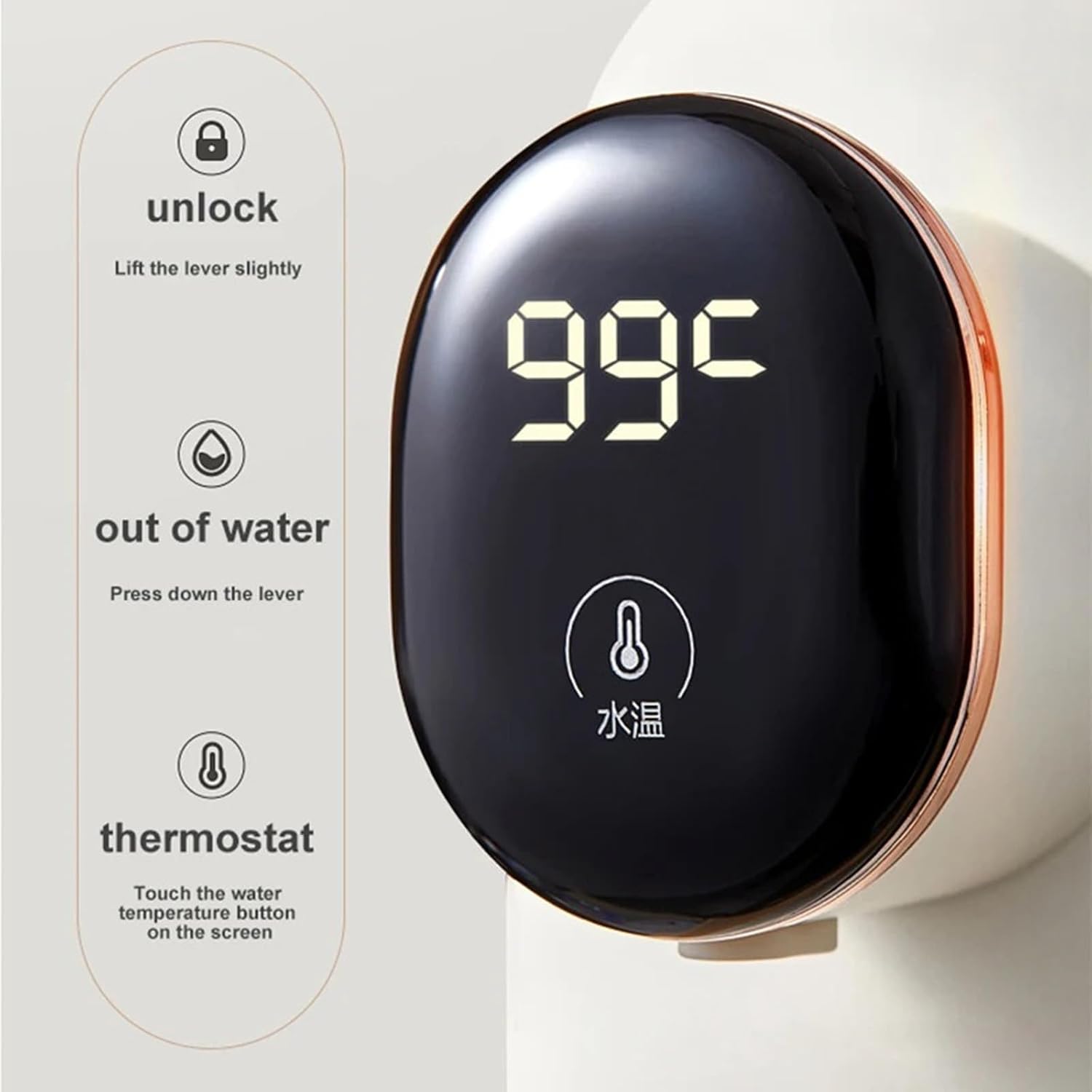 Water Dispenser Instant Hot Water Dispenser Desktop Mini Electric Kettle Quick Heat Portable Kettle Cute Multipurpose Home Water Dispenser(Without Water Bottle and Cup) Water Cooler