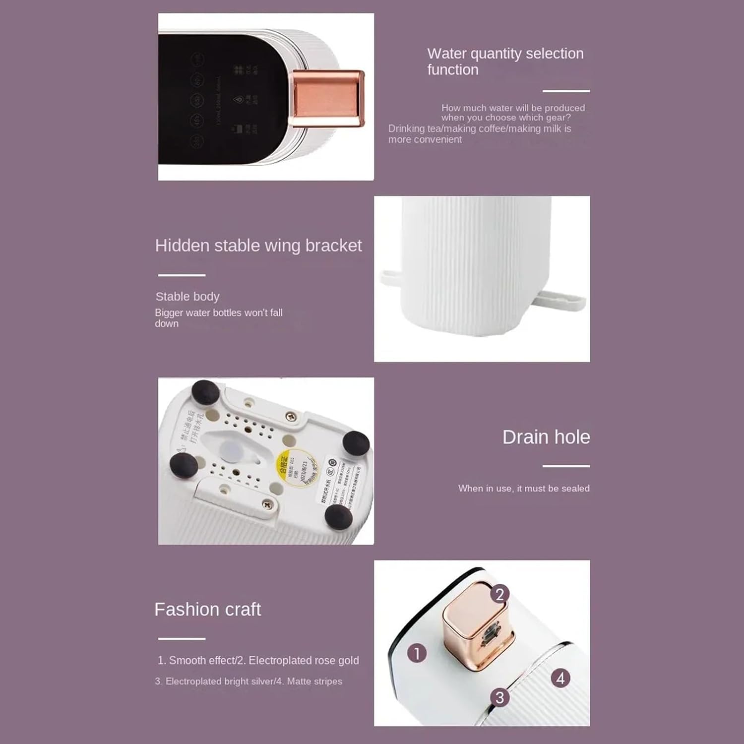 Water Dispenser 3s Instant Hot Mini Water Dispenser Mineral/Bottled for Travel Bottle Formula