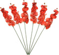 Hosley 144 Pack Artificial Phalaenopsis Orchids – 28' Tall Salmon Fake Orchid Stems for Vases, Wedding Centerpieces, Farmhouse & Home Décor, Office Displays & Flower Arrangements