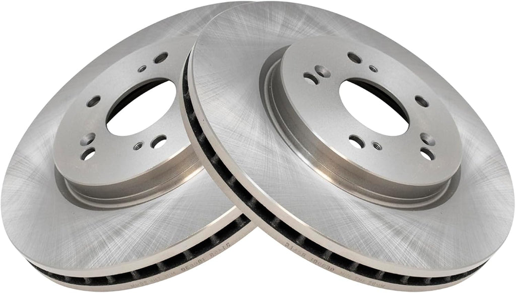 TRQ Front Ceramic Brake Pad and Rotor Set Compatible with 2012-2016 Honda CR-V All Wheel Drive 2012-2015 Honda Crosstour All Wheel Drive 2011 Accord Crosstour
