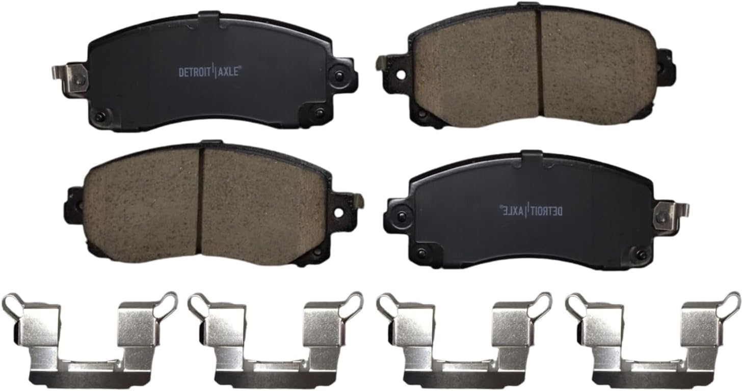 Detroit Axle - Brake Kit for 2020-2025 Subaru Outback Legacy 2022-2024 WRX, Disc Brake Rotors Replacement Ceramic Brakes Pads with Hardware : 12.44' inch Front and 11.81' inch Rear Rotor