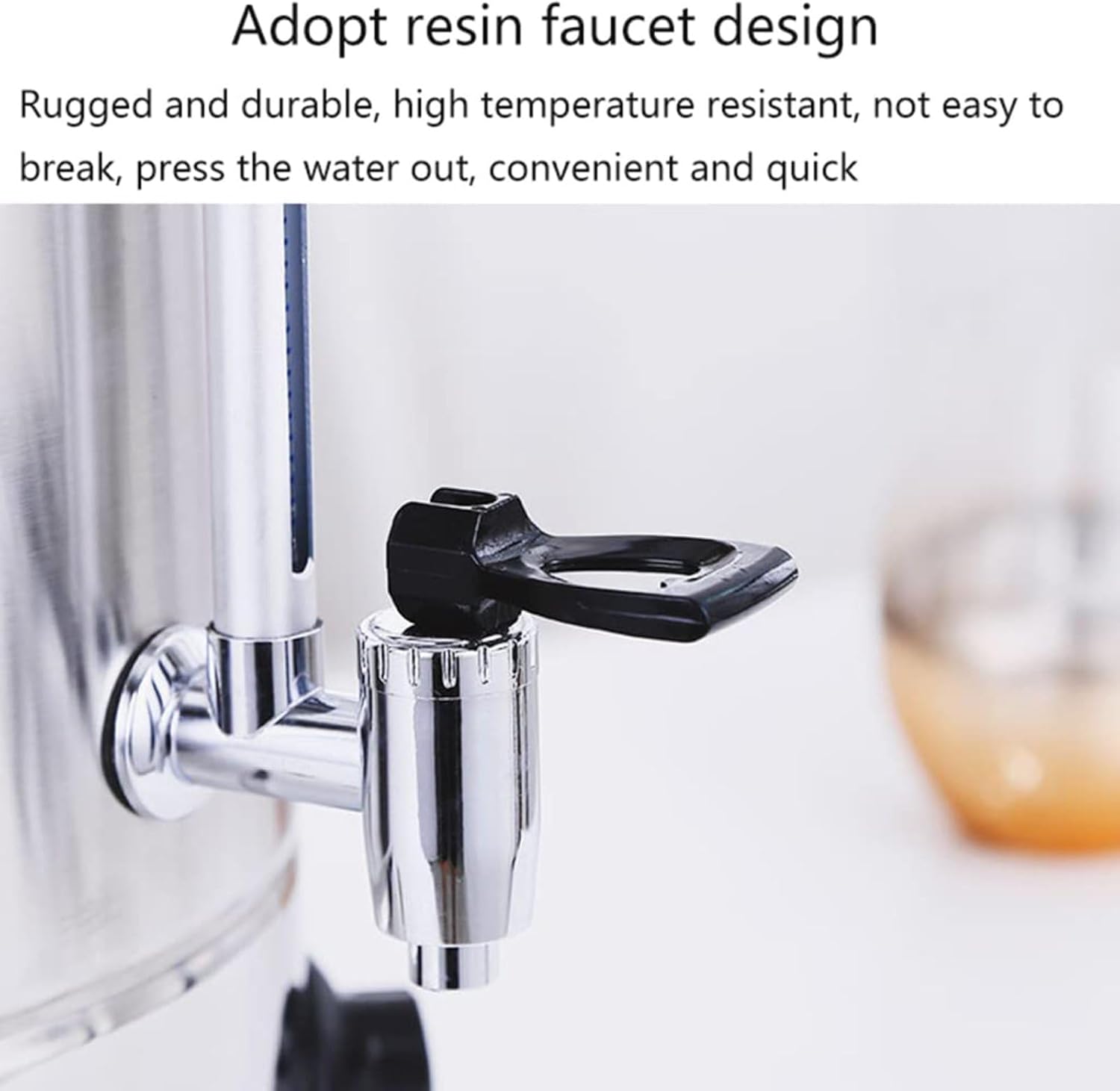 Electric Tea Urn,35L Commercial Stainless Steel Hot Water Urn Cateurn with Tap, Insulated Bucket for Coffee Water Milk