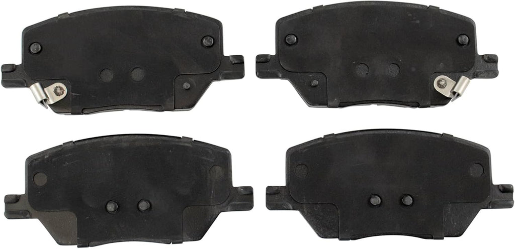 TRQ Front Brake Pad and Rotor Set Ceramic G Coated Vented Rotors Compatible with 2016-2021 Fiat 500X 2017-2022 Jeep Compass 2015-2021 Renegade