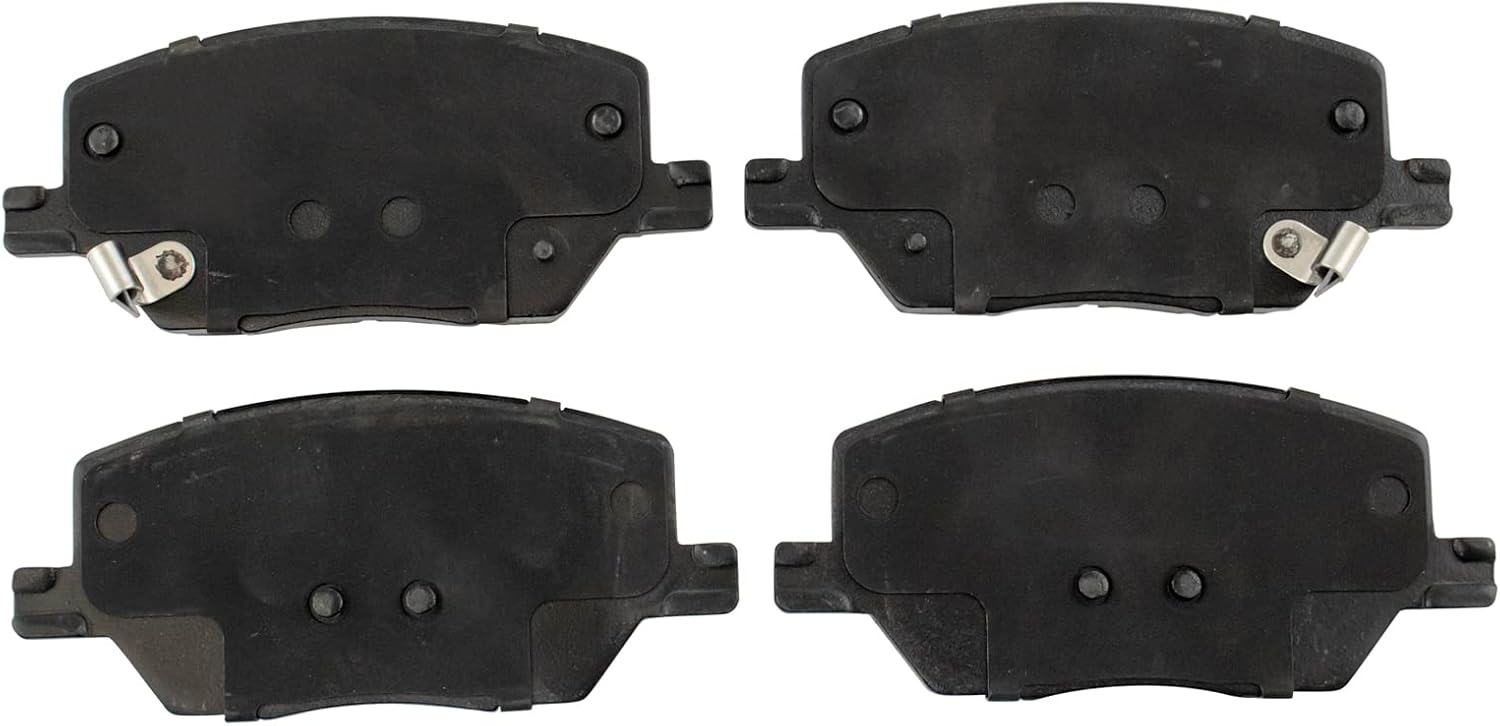 TRQ Front Brake Pad and Rotor Set Ceramic G Coated Vented Rotors Compatible with 2016-2021 Fiat 500X 2017-2022 Jeep Compass 2015-2021 Renegade