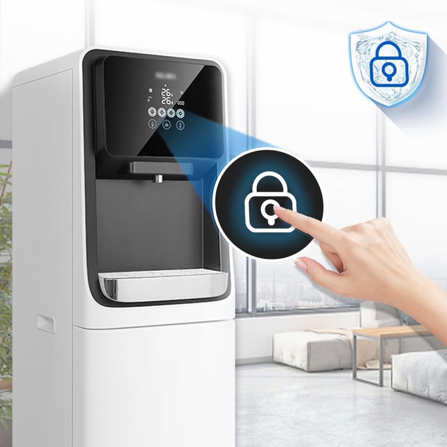 Water Dispenser Water Purifier Direct Water Dispenser Household and Commercial Integrated Water Purifier Reverse Osmosis Filtration and Heating Water Cooler