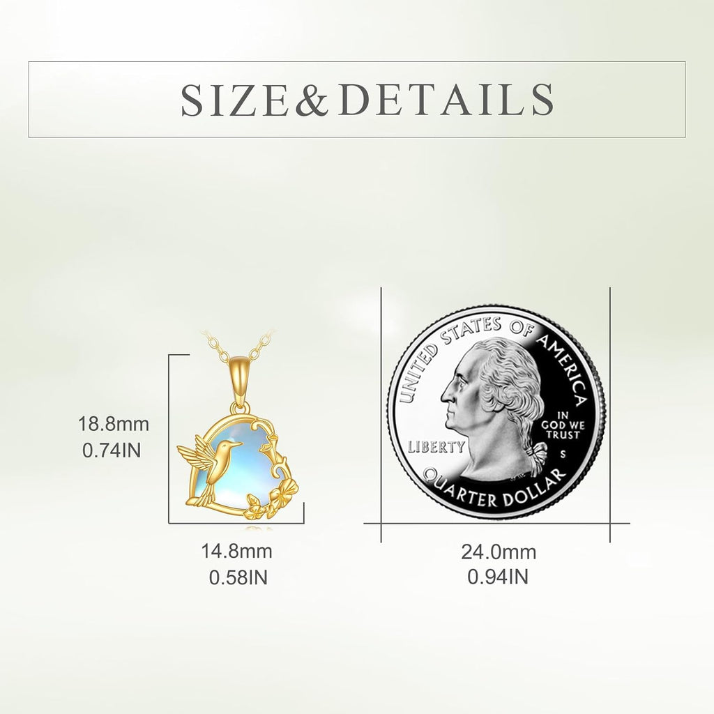 DOVRAN 14K Solid Gold Cat/Butterfly/Heart/Teardrop Necklace for Women 14K Gold Opal/Lapis Lazuli/Black Onyx Pendant Jewelry Gift for Women