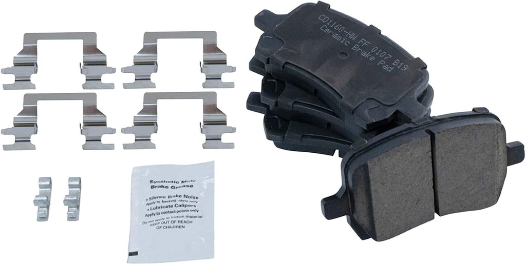 TRQ Front Brake Pad and Rotor Set Ceramic Vented Rotors Calipers Compatible with 2005-2007 Chevrolet Cobalt 2008-2010 HHR 2007-2008 Pontiac G5 2005 Saturn Ion