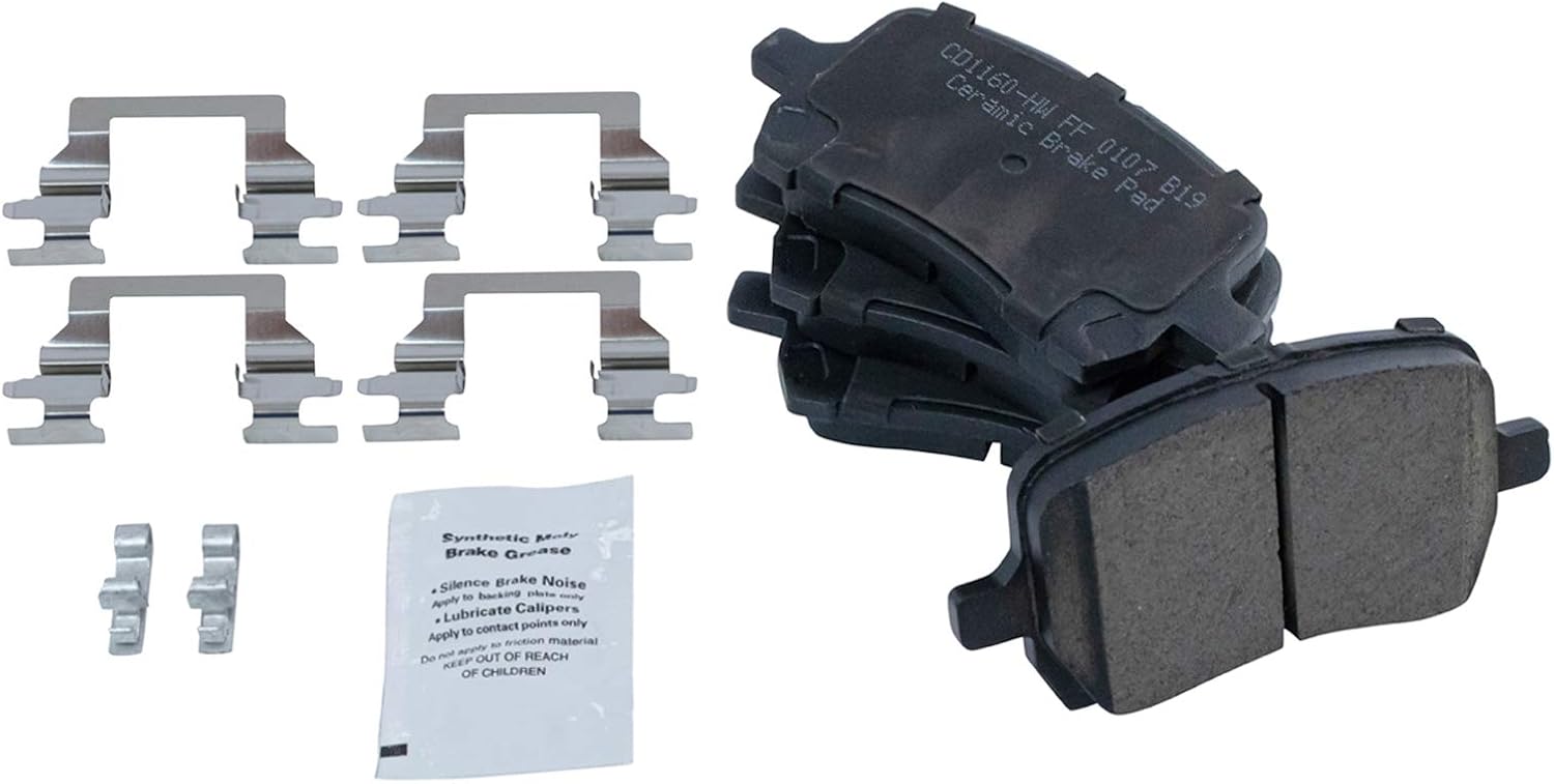 TRQ Front Brake Pad and Rotor Set Ceramic Vented Rotors Calipers Compatible with 2005-2007 Chevrolet Cobalt 2008-2010 HHR 2007-2008 Pontiac G5 2005 Saturn Ion
