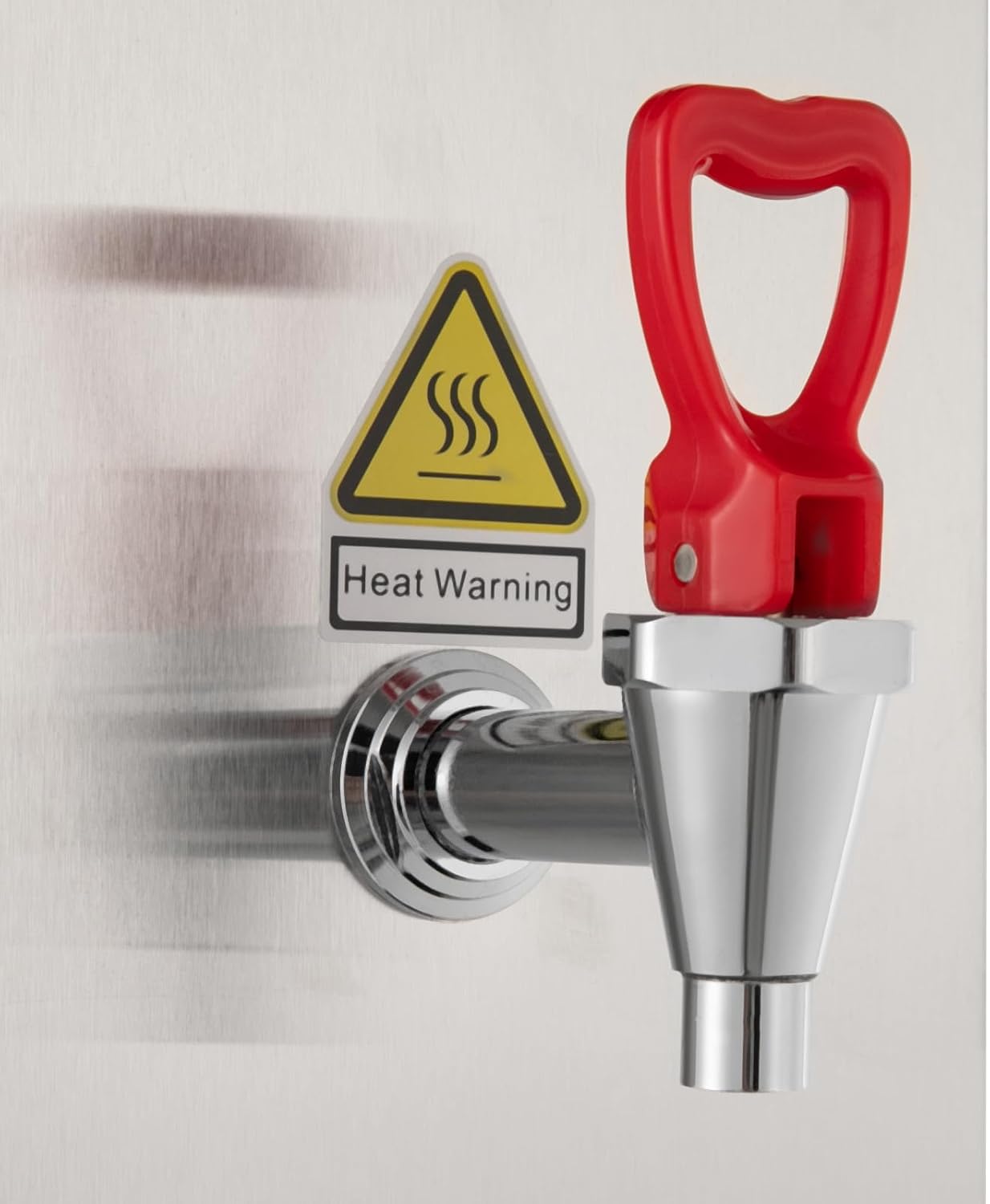 DYNAMI Commercial Hot Water Dispenser 2500W,4gal Large Electric Water Boiler 304 Stainless Steel Hot Water Machine,Intelligent Step Heating,for Tea Coffee Restaurant (15L/4gal,Silver)