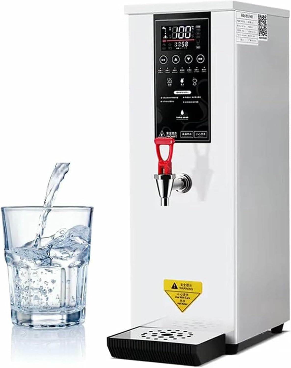 Commercial Hot Water Dispense Boiler,Stainless Steel Drinking Hot Water Boiling Machine,Coffee Making Water Heater for Tea Coffee/Dessert Shop Hotel(Black)