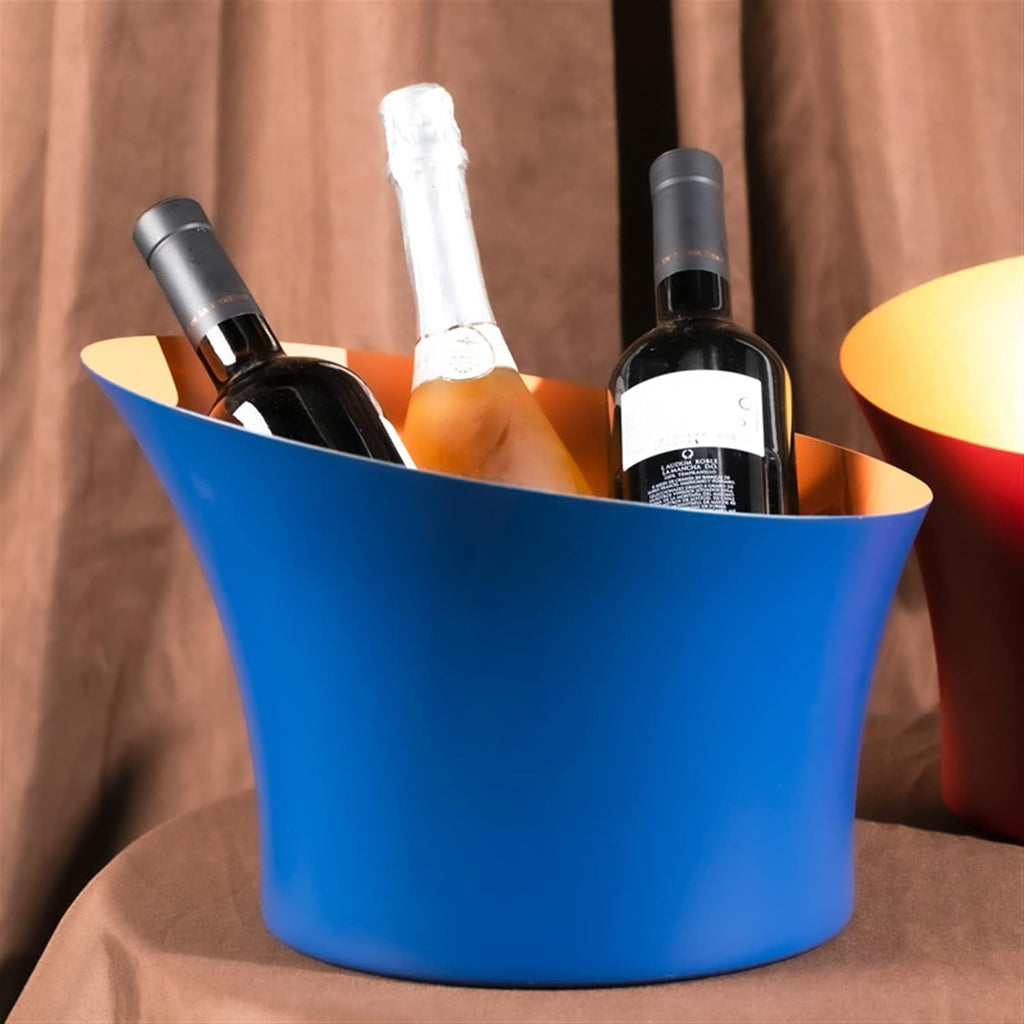 Ice Buckets Ice Buckets Stainless Steel Thickened Ice Buckets Champagne Bucket Bar Ktv Ice Bucket for Home Bar and Parties Insulated Ice Bucket (Color : B)