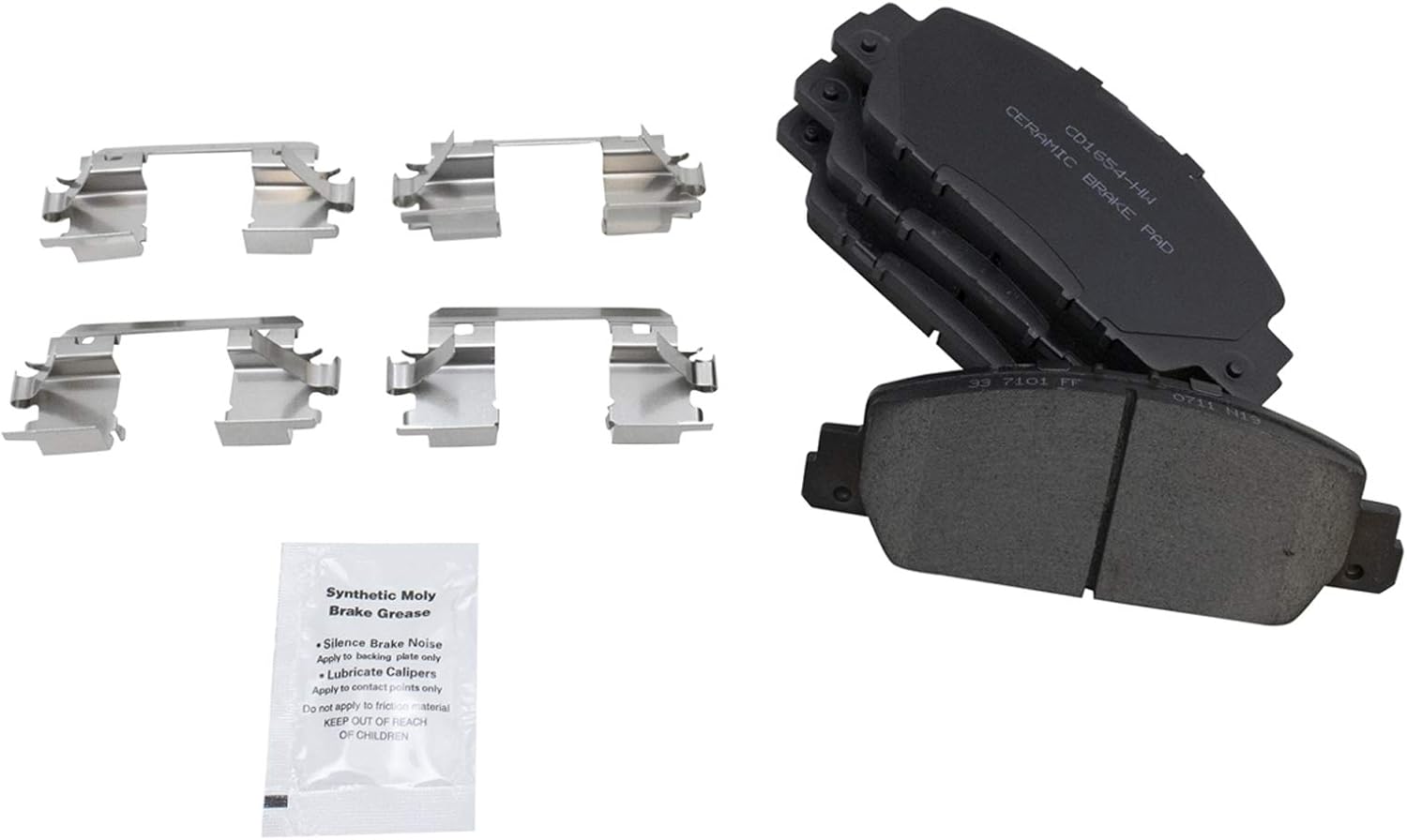 TRQ Front Brake Pad and Rotor Set Ceramic Compatible with 2013-17 Honda Accord EX EX-L 2013-15 Sport Touring 2018-20 LX EX-L I4 1.5L 2014-15 Tour