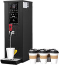 Water Dispenser, Commercial Water Boiler 3000W with Stainless Steel Heating Tube, 60L/H Step-by-Step Fast Heating Electric Water Warmer for Coffee Tea Restaurant Office, 25L,Black