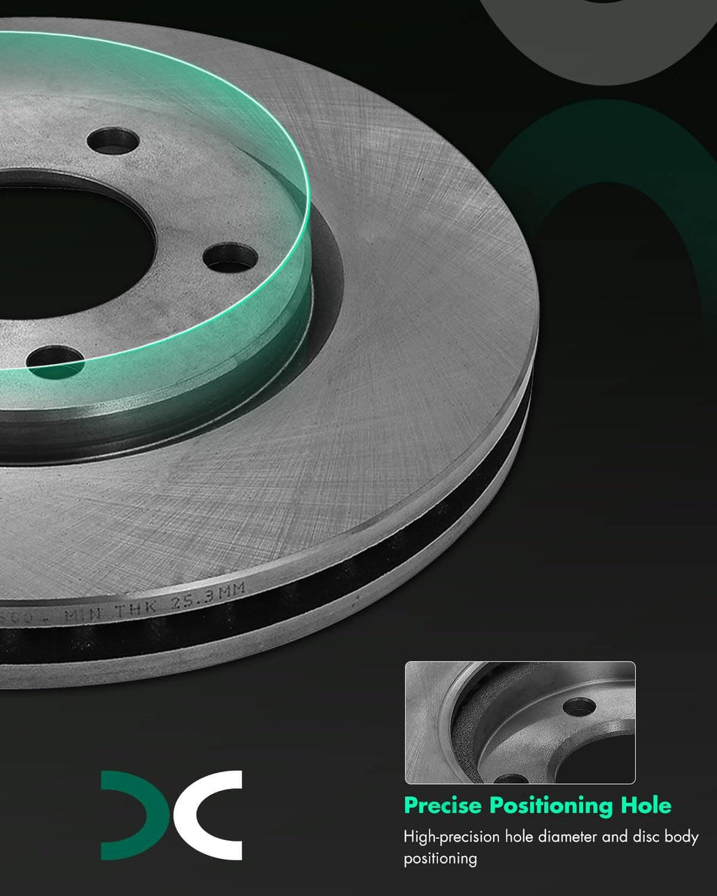 SCITOO Front 11.06' Brake Pads and Rotors Kits Fit For Chrysler Town & Country 2001-2007,For Dodge Caravan 2001-2007,For Dodge Grand Caravan 2001-2007