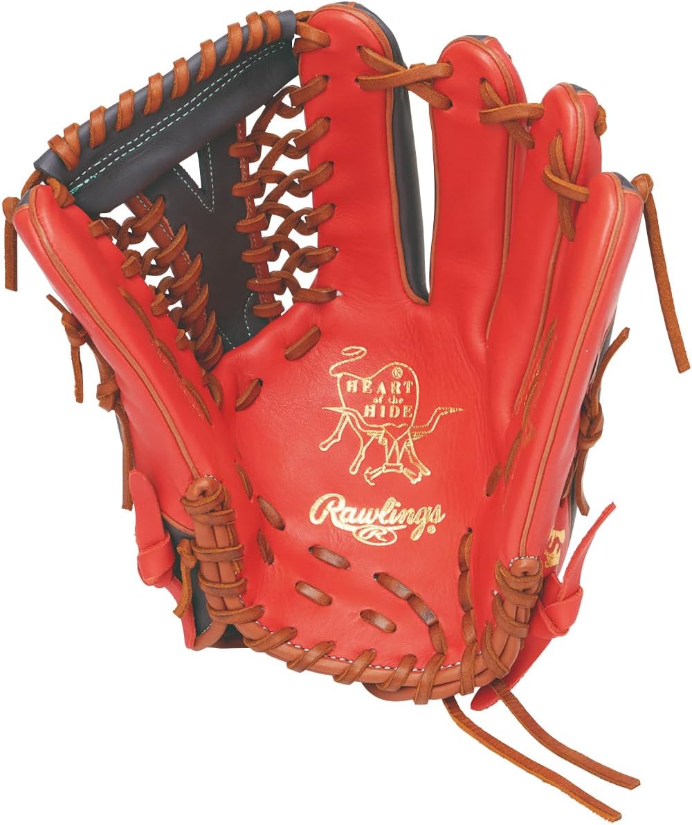 Rawlings GS6HDS66 HOH DP Colors Softball Glove, Scarlet/Navy, 12 inch *Left Throw