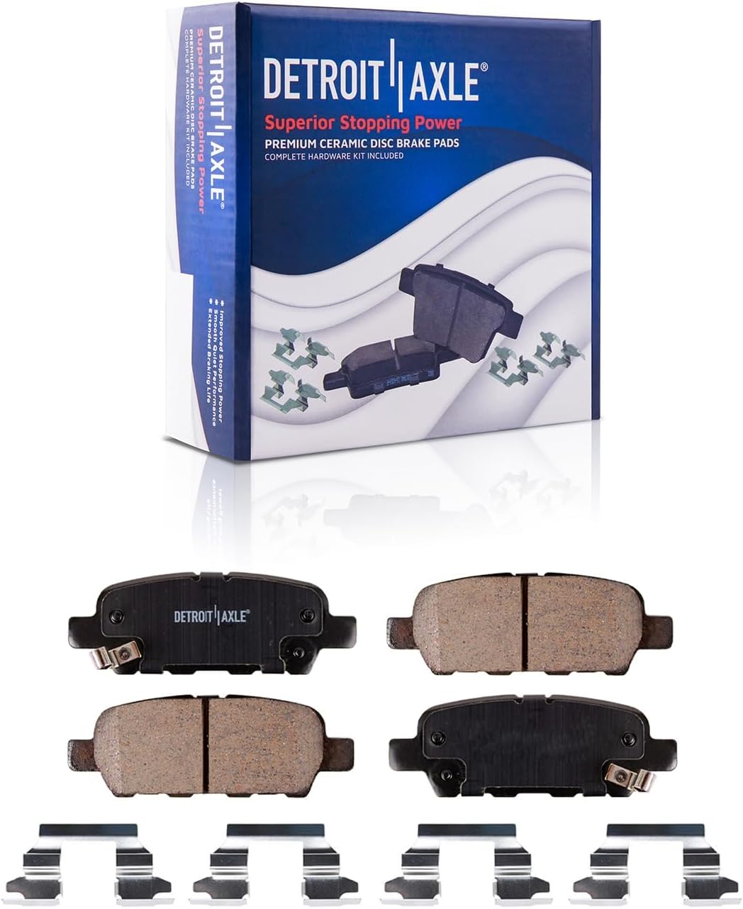Detroit Axle - Brake Kit for Nissan Pathfinder Murano INFINITI JX35 QX60, Drilled and Slotted Disc Brake Rotors Replacement Ceramic Brakes Pads : 12.60' inch Front and 12.13' inch Rear Rotor