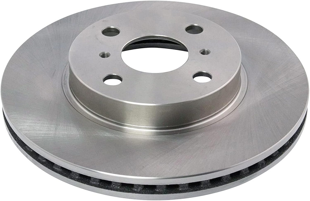 TRQ Front Brake Pad and Rotor Set Ceramic Vented Rotors Compatible with 2013 Scion iQ