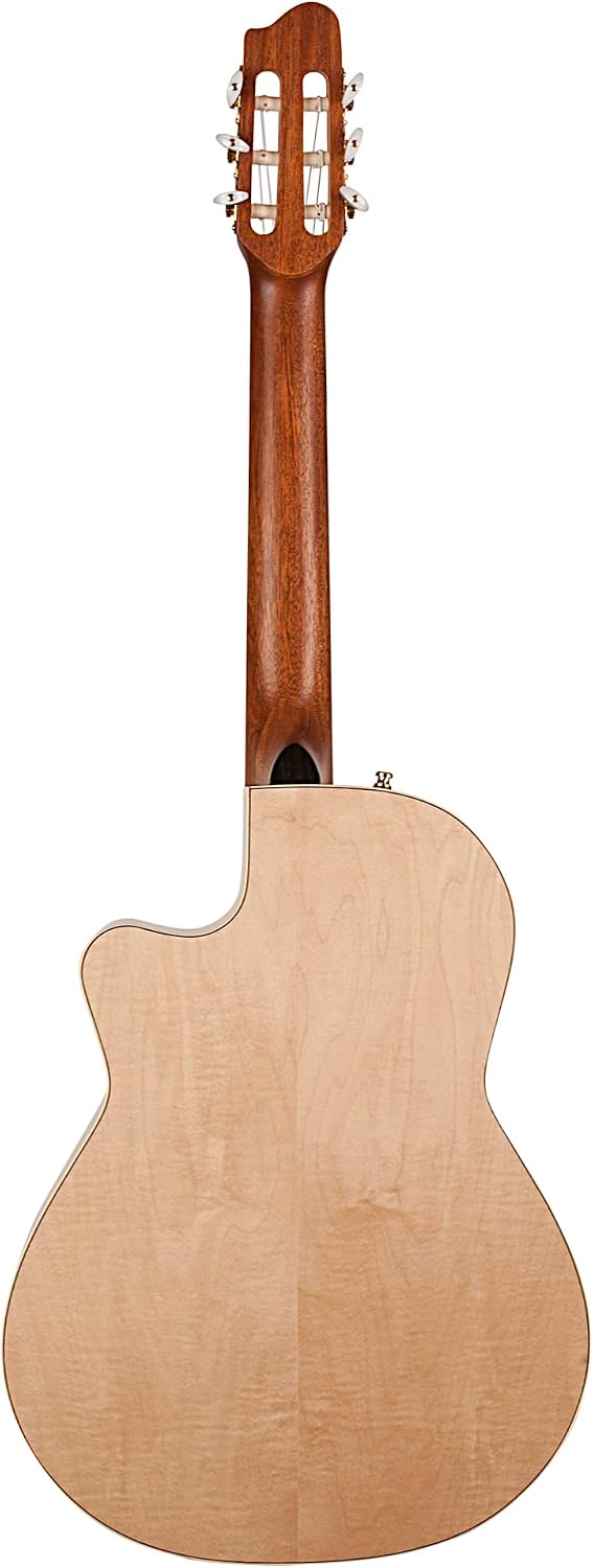 Arena Flame Maple CW Acoustic-Electric Nylon-String Guitar, Natural w/Dual Source EQ