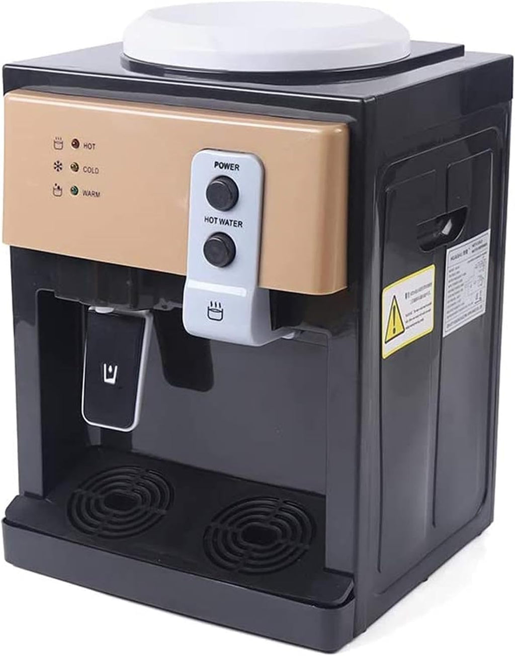 Water Dispenser Electric Countertop Water Dispenser - Hot and Cold, Room Temperature, 3 to 5 Gallon, No Refrigeration, Brown Color(No Refrigeration)