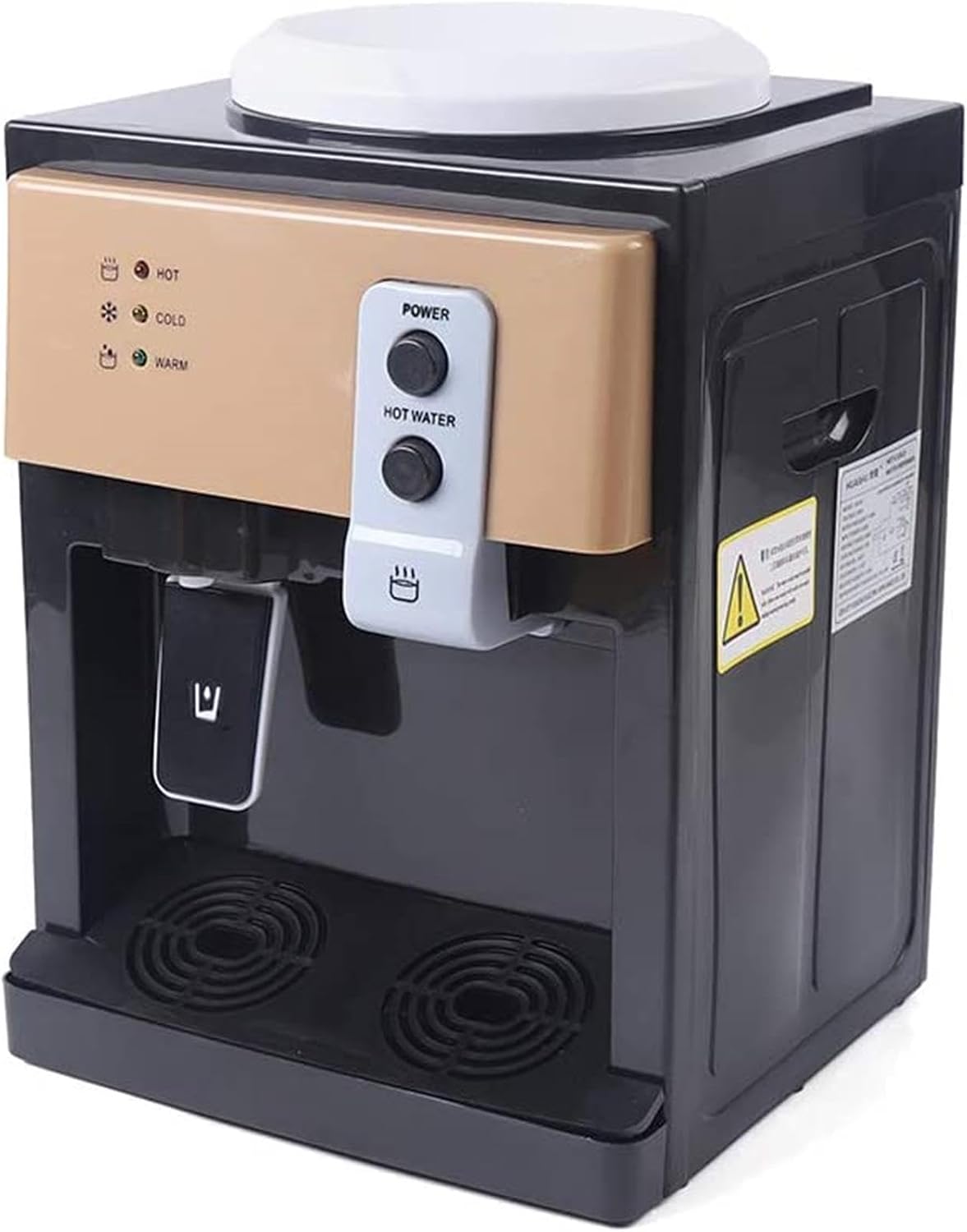 Water Dispenser Electric Countertop Water Dispenser - Hot and Cold, Room Temperature, 3 to 5 Gallon, No Refrigeration, Brown Color(No Refrigeration)