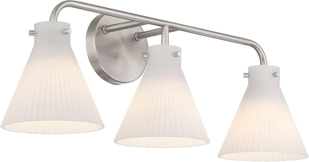 Possini Euro Design Possini Euro Cielo 24' Wide Brushed Nickel 3-Light Bath Light