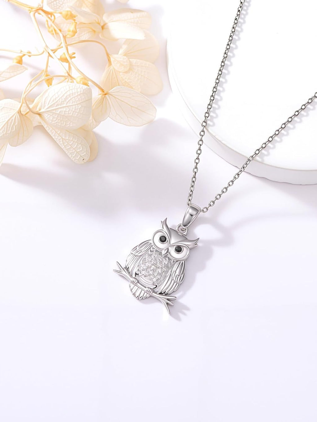 ZBA Natural Diamond Animal Necklaces for Women, 18k Gold Plated 925 Sterling Sliver Fine Jewelry Meaningful Gifts (Color F-G/Clarity I1-I2)