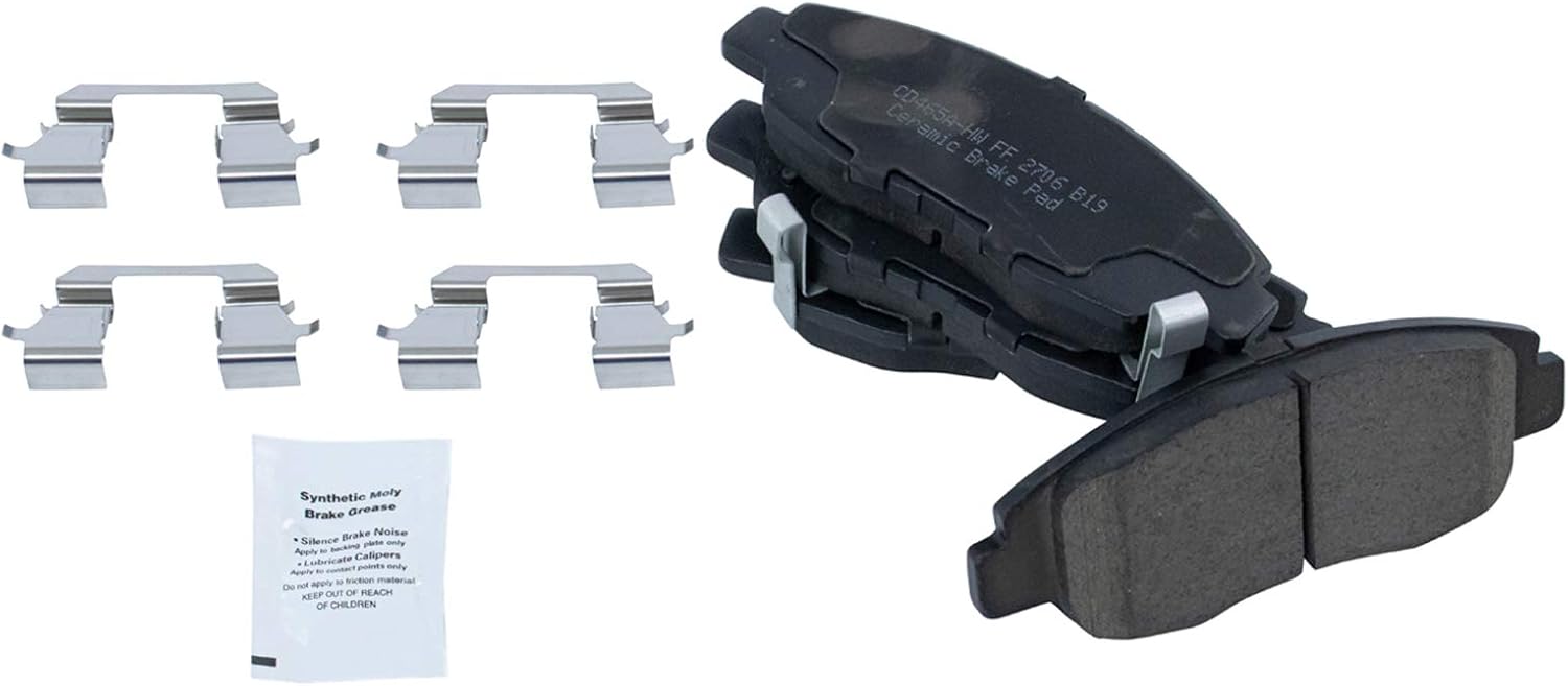 TRQ Front Brake Pad and Rotor Set Ceramic G Coated Vented Rotors Compatible with 2006-2011 Honda Civic