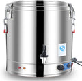 Commercial Large Capacity Catering Urn, 40L/50L/60L/70L Hot Water Boiler Dispenser, Stainless Steel, 30-110°C Temperature Control for Cafe, Office, Home,40L