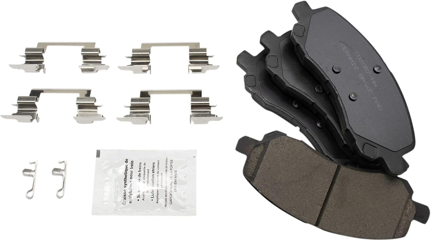 TRQ Front Brake Pad and Rotor Set Ceramic Coated Rotors Compatible with 2017 Jeep Compass Patriot