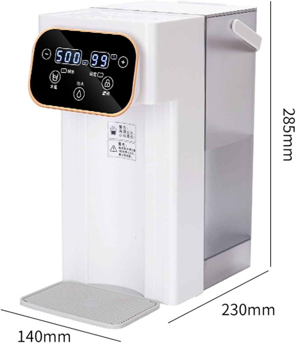 Instant Hot Water Dispenser, 2000W Countertop Water Filter System with 3L Super Large Water Tank and Safety Lock, 12 Temperatures&8 Volume Settings, Instant Heating for Coffee & Tea