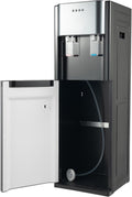 Bottom Loading Water Dispenser with Hot & Cold Water for 3 or 5 Gallon Bottles Durable Stainless Steel Inner (Dark Gray)
